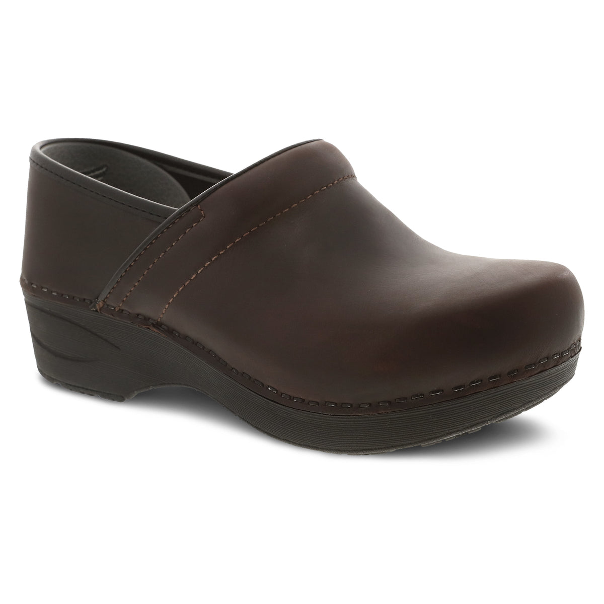 Brown Waterproof Pull Up Clog,35