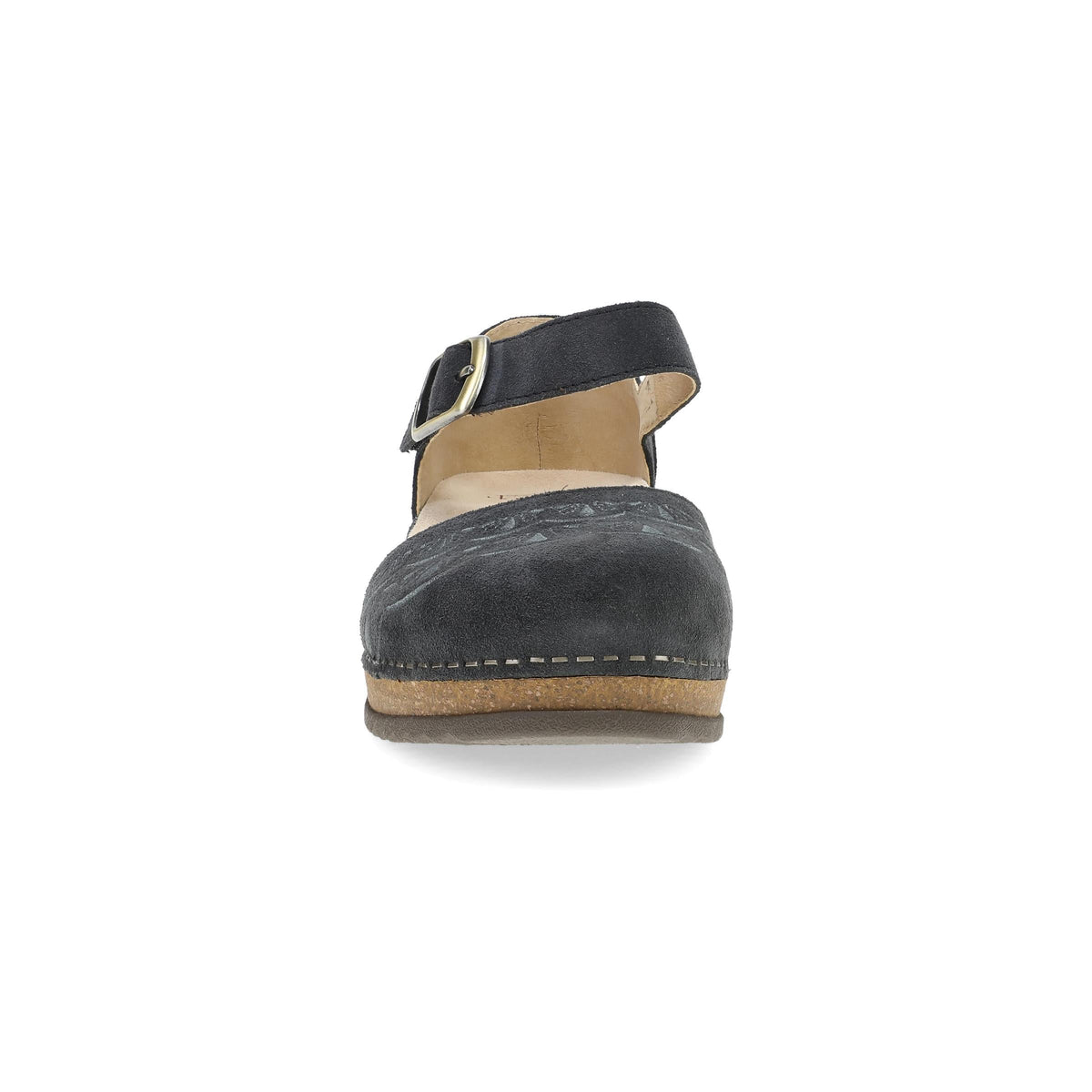 Dansko Mae Charcoal Embroidered Suede