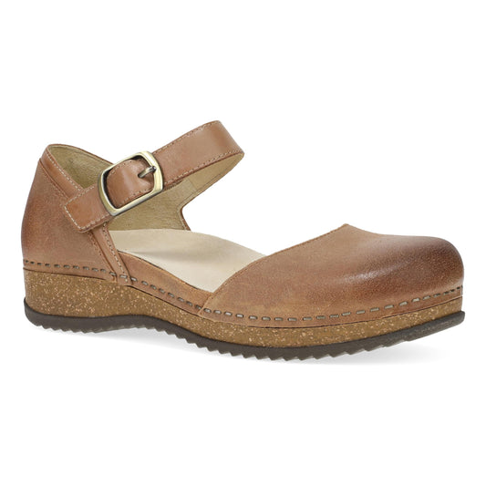 Dansko Mae Tan Burnished Suede