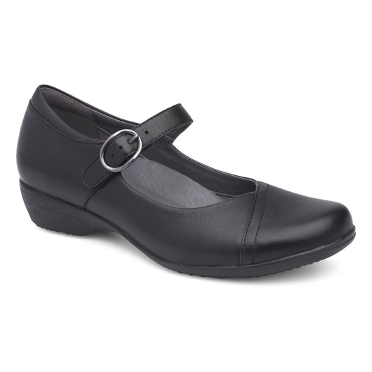 Dansko Fawna Wide Black Milled Nappa
