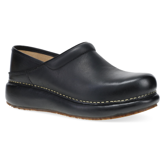 Dansko Platform Pro Black Burnished Nubuck