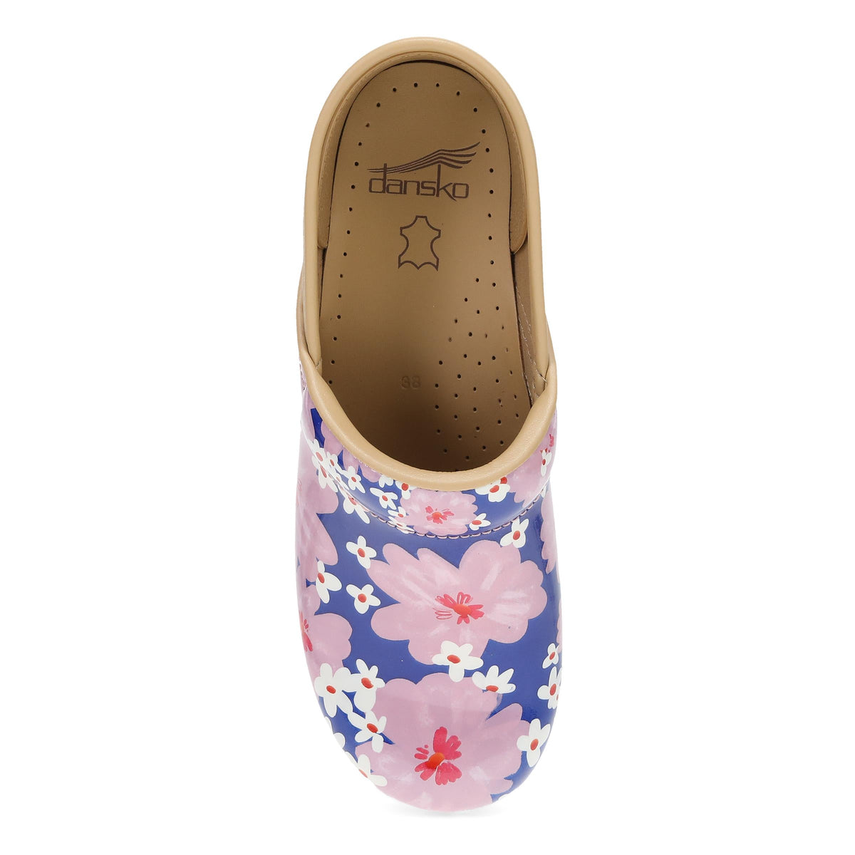 Dansko Wide Pro Pink Bloom Patent