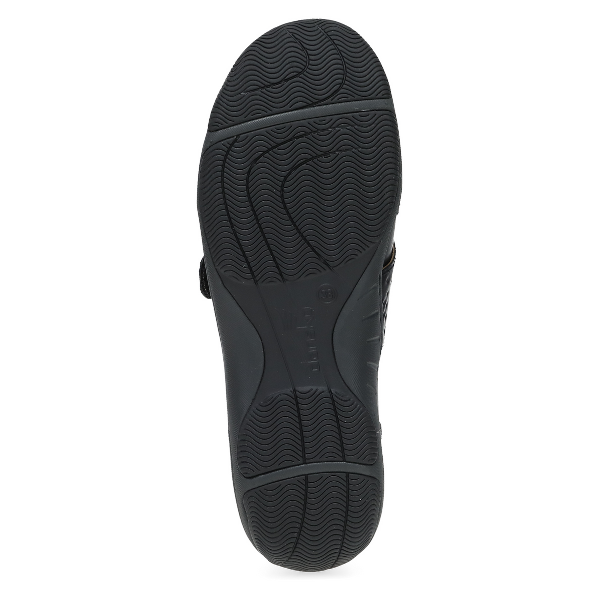 Dansko Sallie Wide Black Waxy Burnished