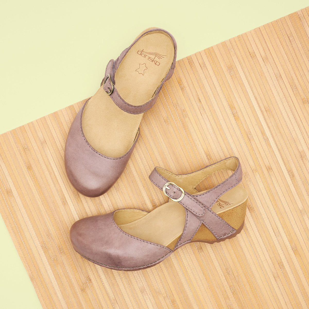 Dansko Tiffani Dusty Lilac Leather