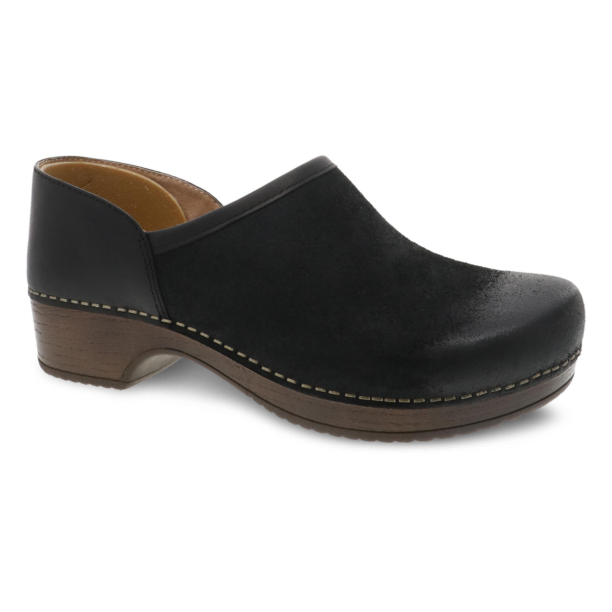 Dansko Brenna Black Burnished Suede